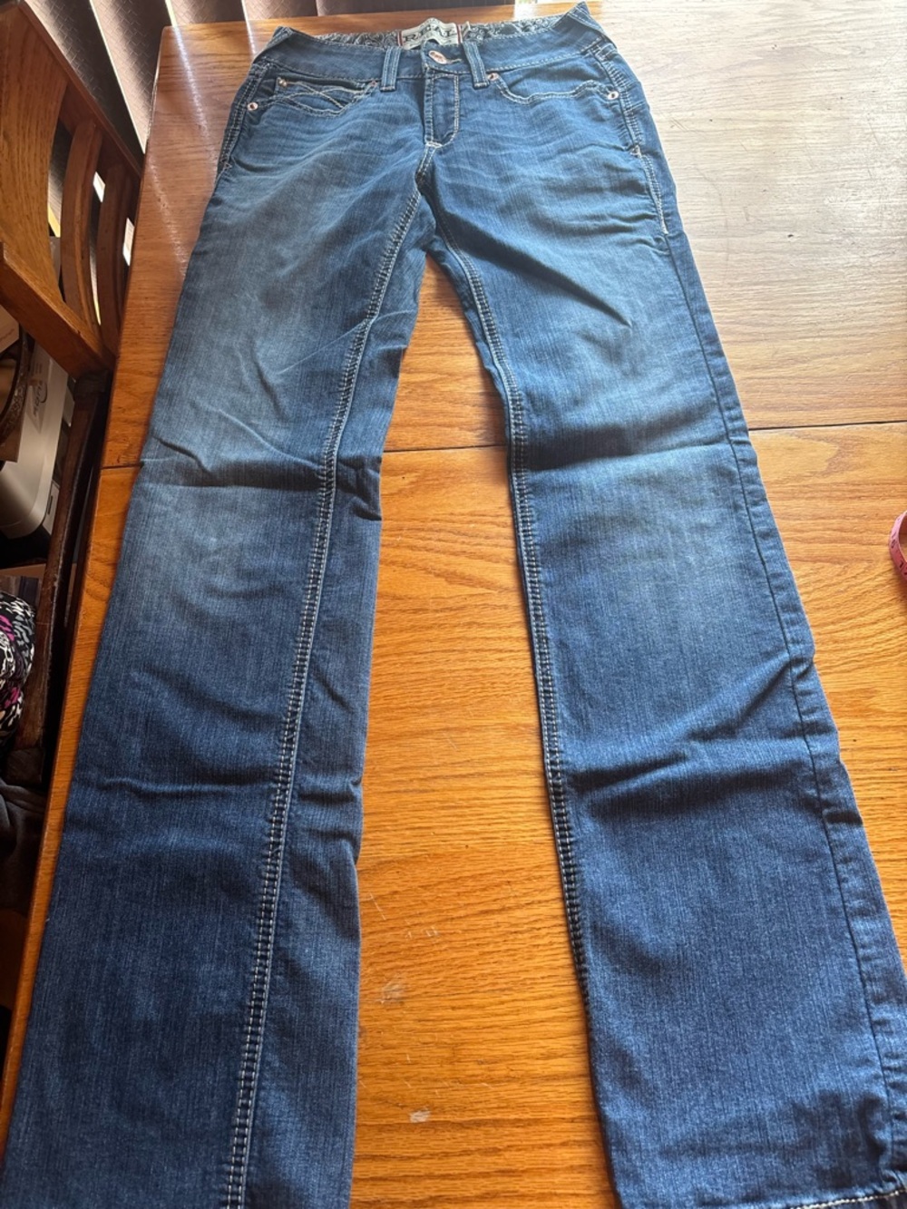 Vintage Y2K Ariat Mid Rise Straight Jeans Size 27L / 34” inseam